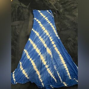 INC International Concepts Blue and White Maxi Dress/Skirt/Midi Dress; Versatile